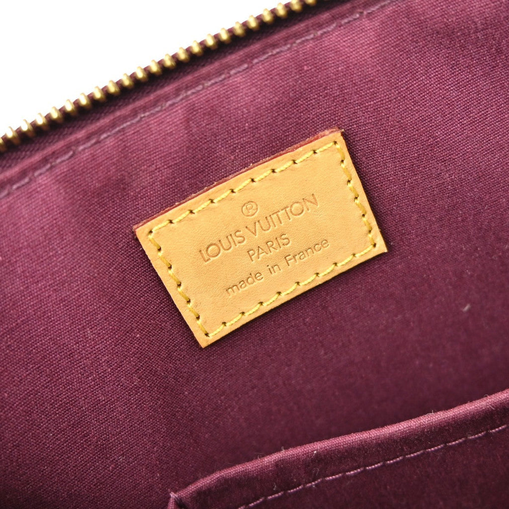 Louis Vuitton Bellevue Handbag Monogram Vernis Purple Patent_Leather Handbag