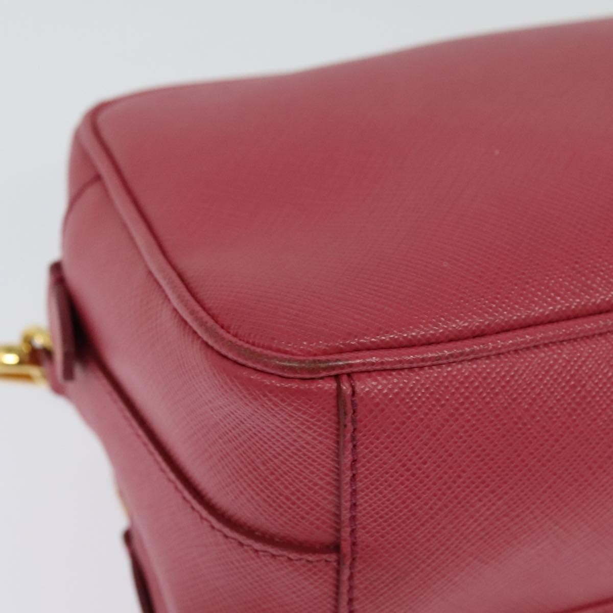 Prada Front Pocket Crossbody Bag Saffiano Leather Pink Leather Shoulder Bag Bag