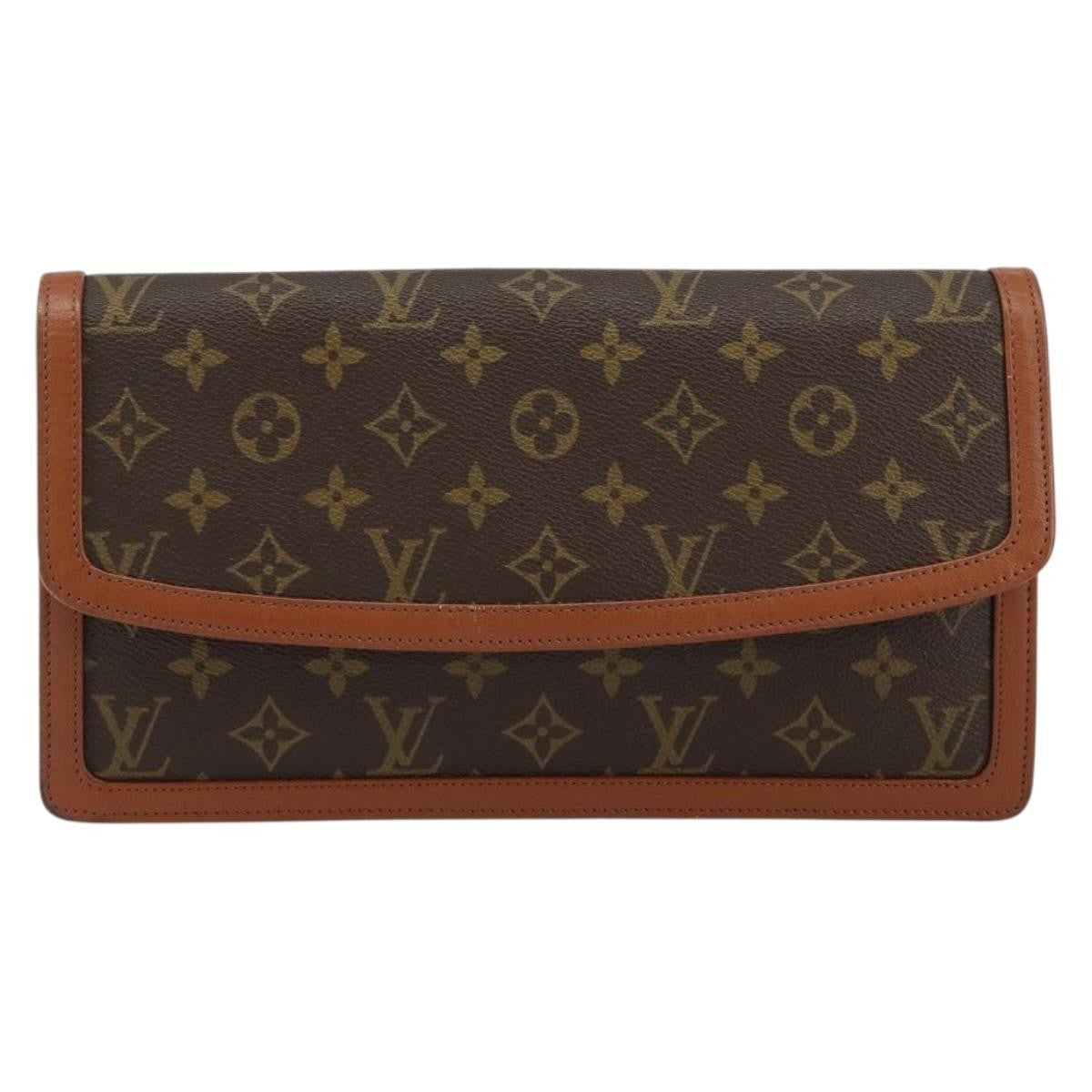 Louis Vuitton Dame Pochette Monogram Canvas Brown Canvas Clutche & Pouche Bag