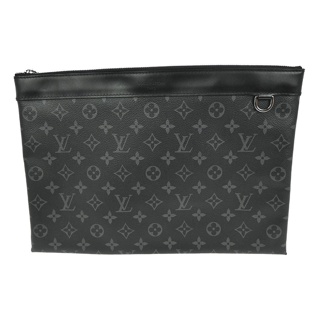 Louis Vuitton Discovery Pochette Monogram Eclipse Canvas Black Canvas Clutche & Pouche Bag