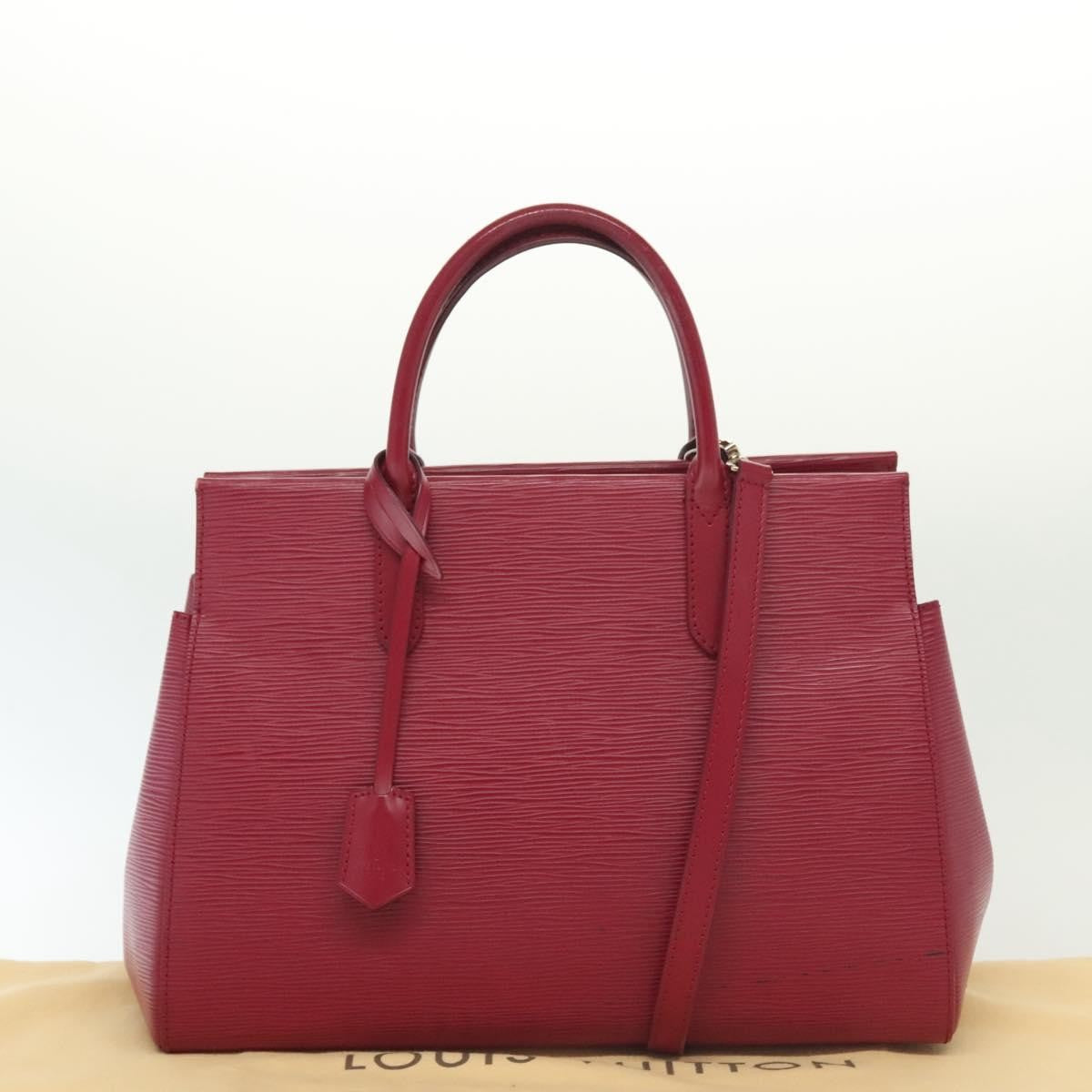 Louis Vuitton Marly Handbag Epi Leather Pink Leather Bag