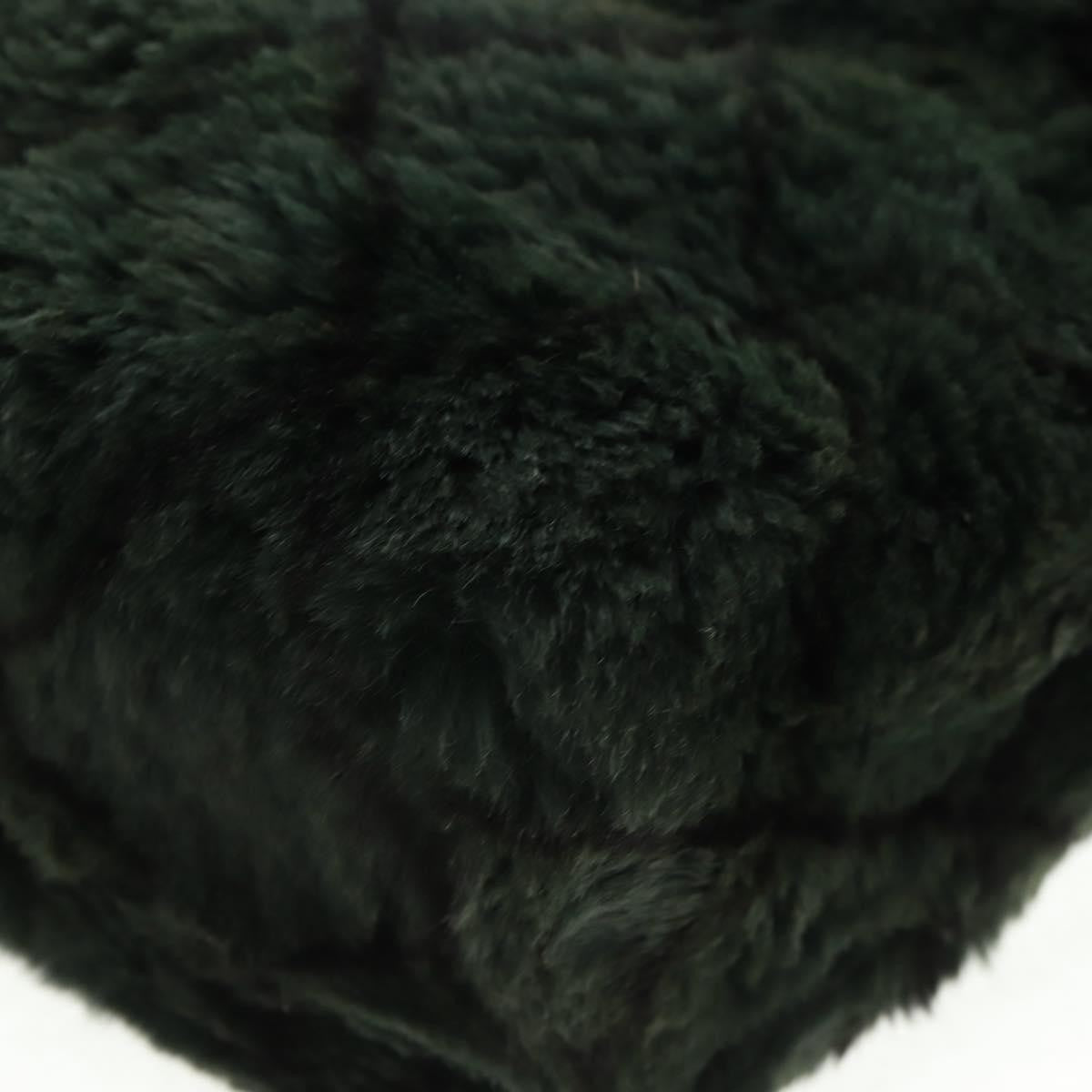Chanel Chain Tote Lapin Fur Green Fur Tote Bag Bag