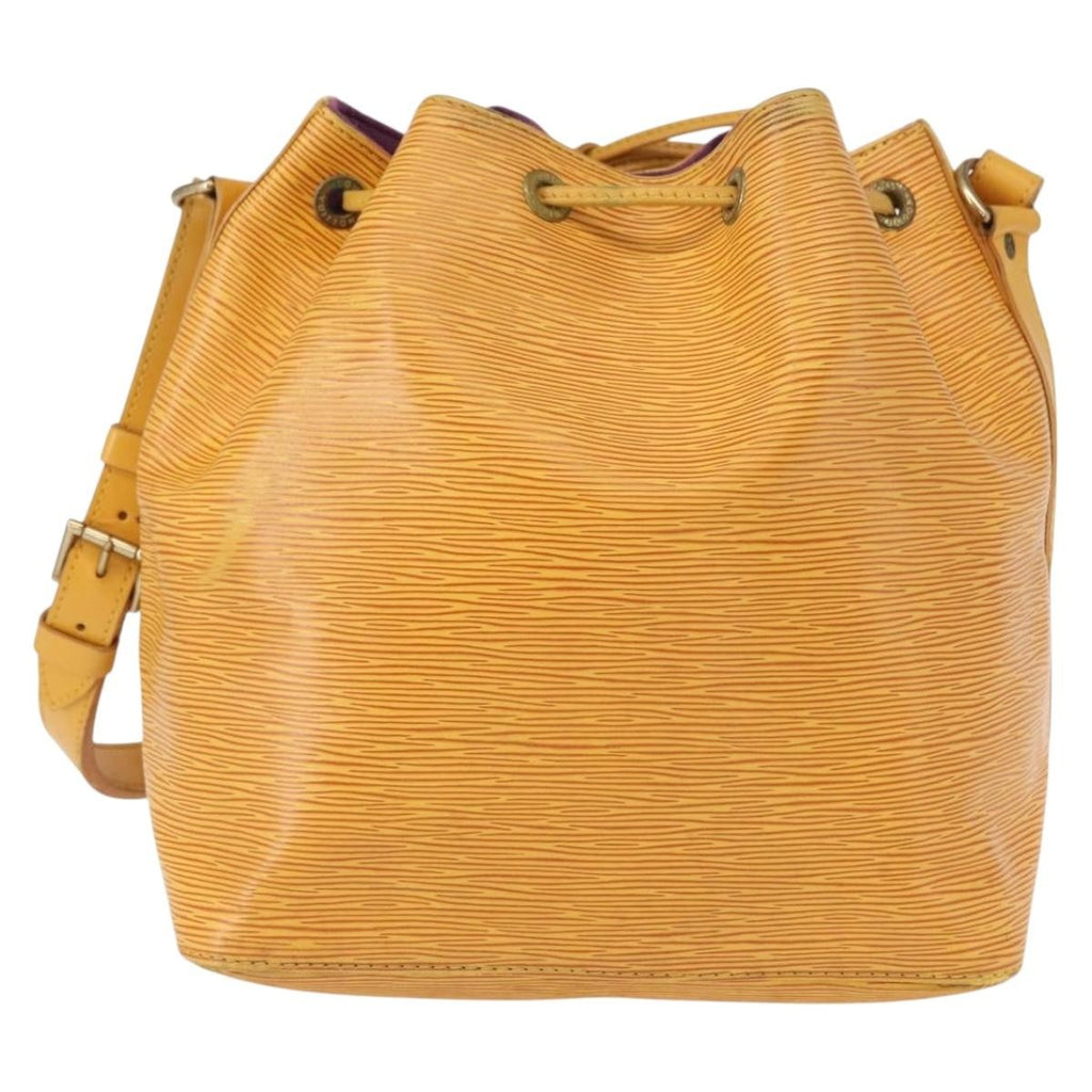 Louis Vuitton Petit Noe Handbag Epi Leather Yellow Leather Shoulder Bag