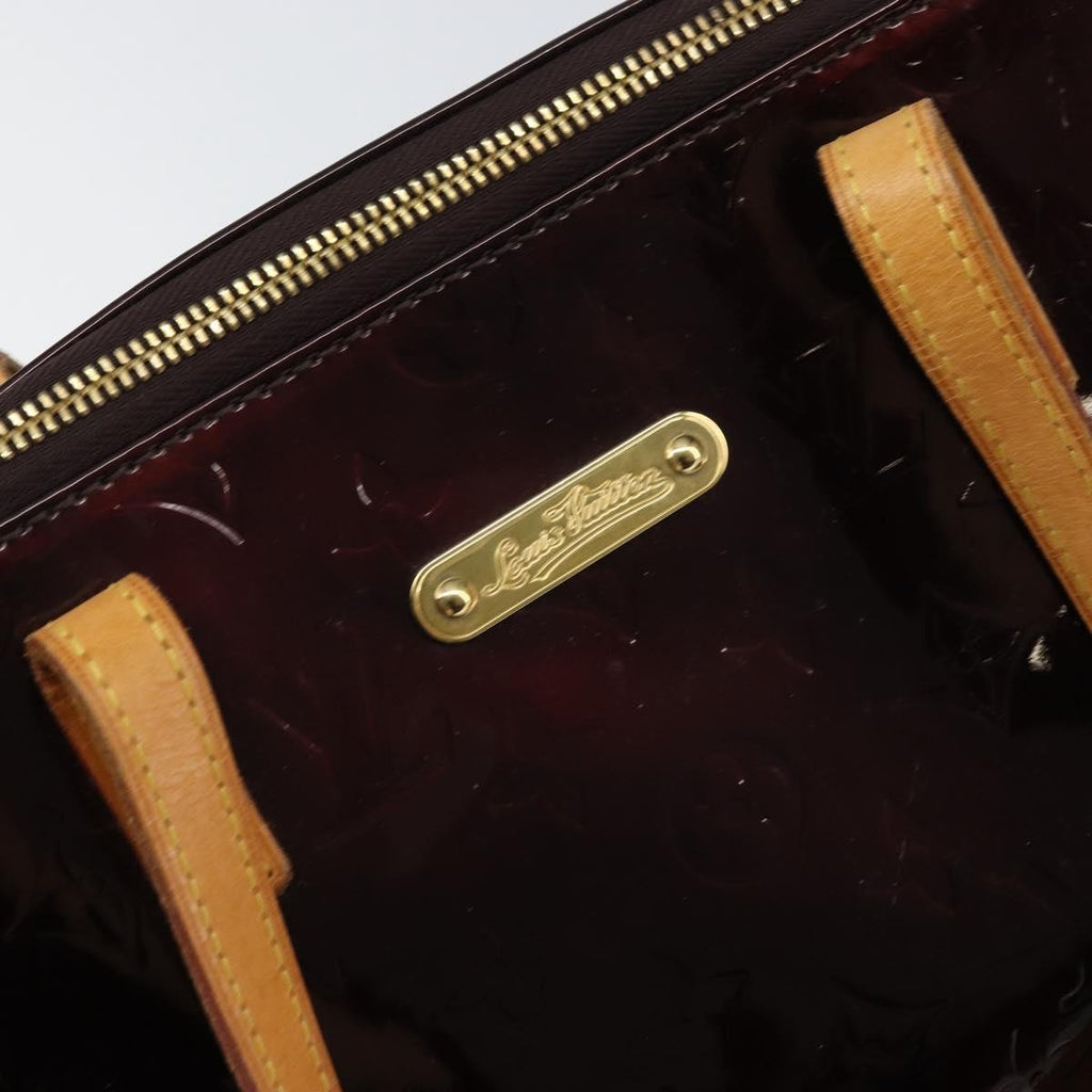 Louis Vuitton Bellevue Handbag Monogram Vernis Brown Patent_Leather Tote Bag