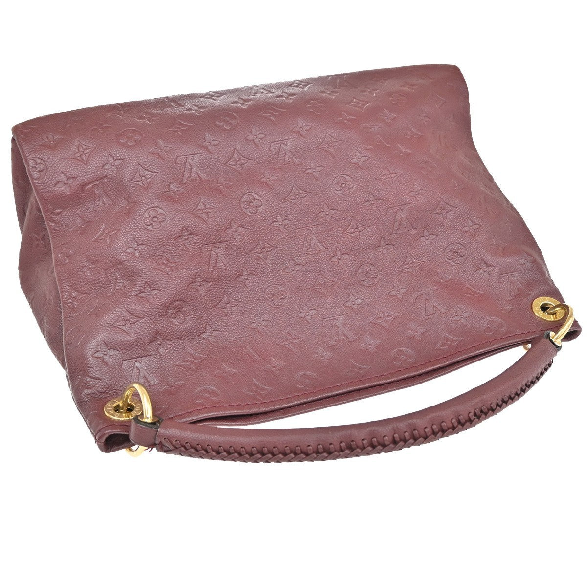 Louis Vuitton Artsy Handbag Monogram Empreinte Leather Red Leather Shoulder Bag