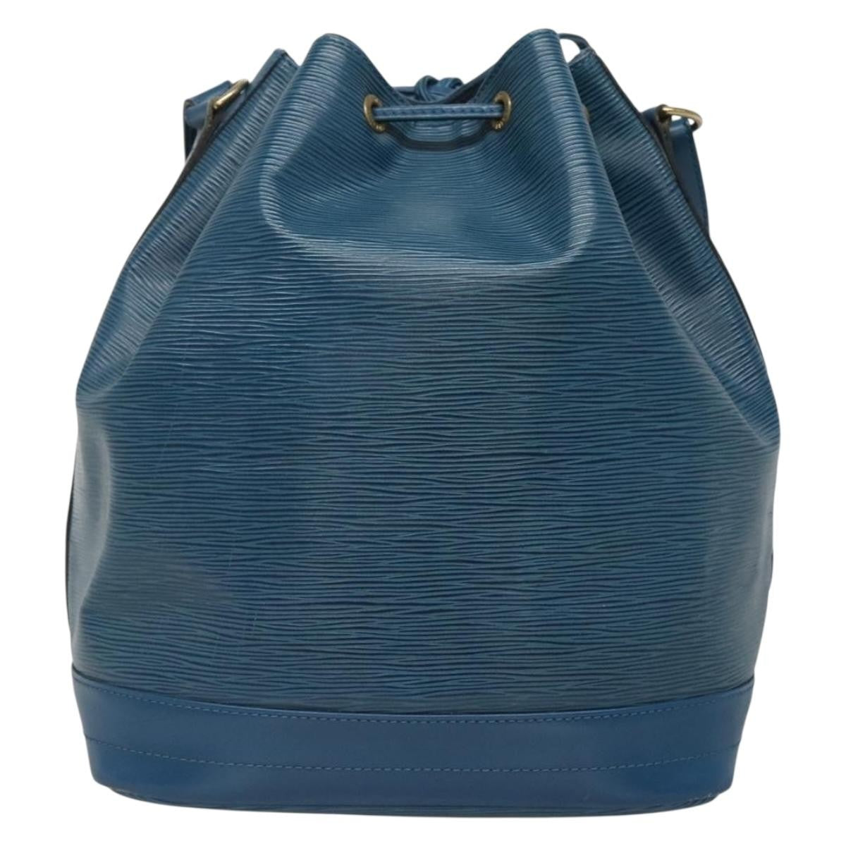 Louis Vuitton Noe Handbag Epi Leather Blue Leather Bag