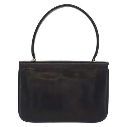 Celine Handbag Leather Black Leather Handbag