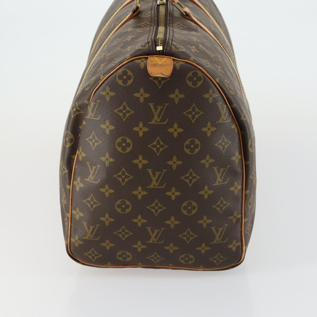 Louis Vuitton Keepall Bag Monogram Canvas Brown Canvas Travel Bag