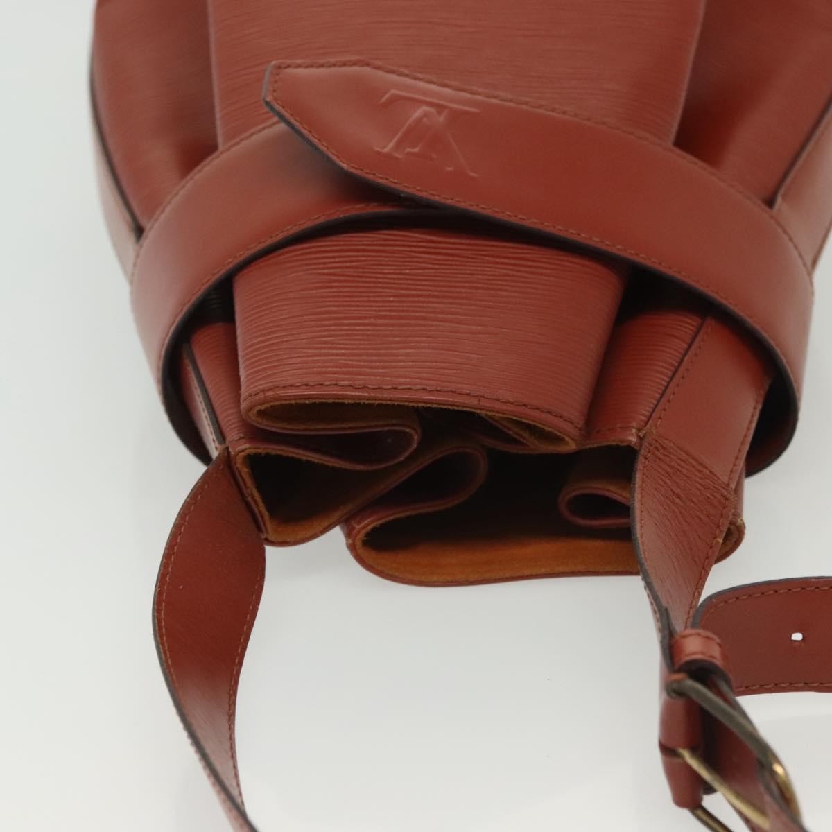 Louis Vuitton Vintage Sac D'epaule Handbag Epi Leather Brown Leather Bag