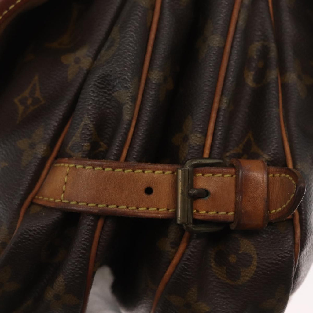 Louis Vuitton Saumur Handbag Monogram Canvas Brown Canvas Shoulder Bag