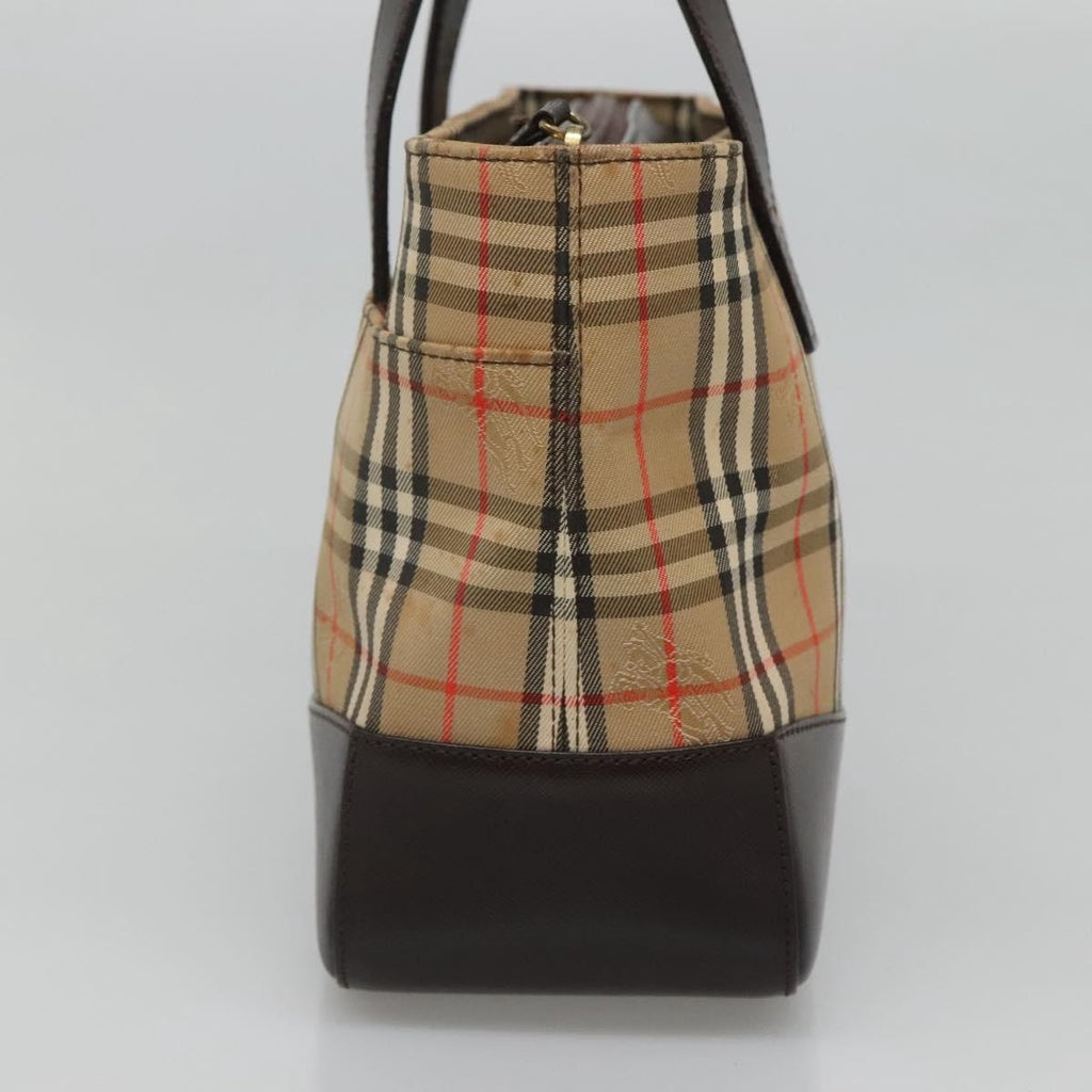 Burberry Nova Check Handbag Nova Check Canvas And Leather Beige Canvas Handbag