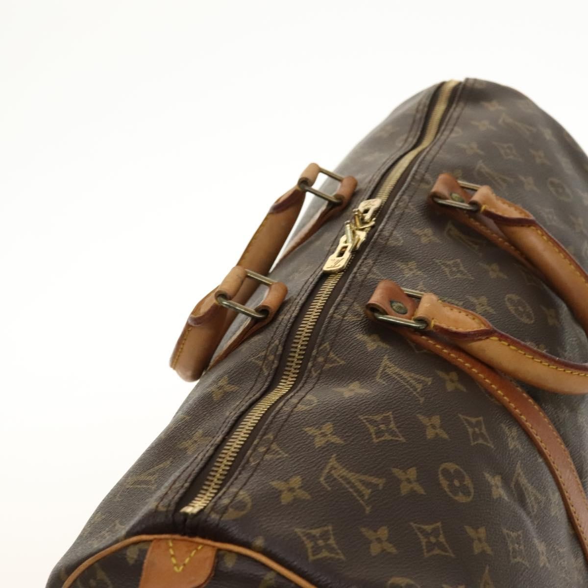 Louis Vuitton Keepall Bag Monogram Canvas Brown Canvas Travel Bag