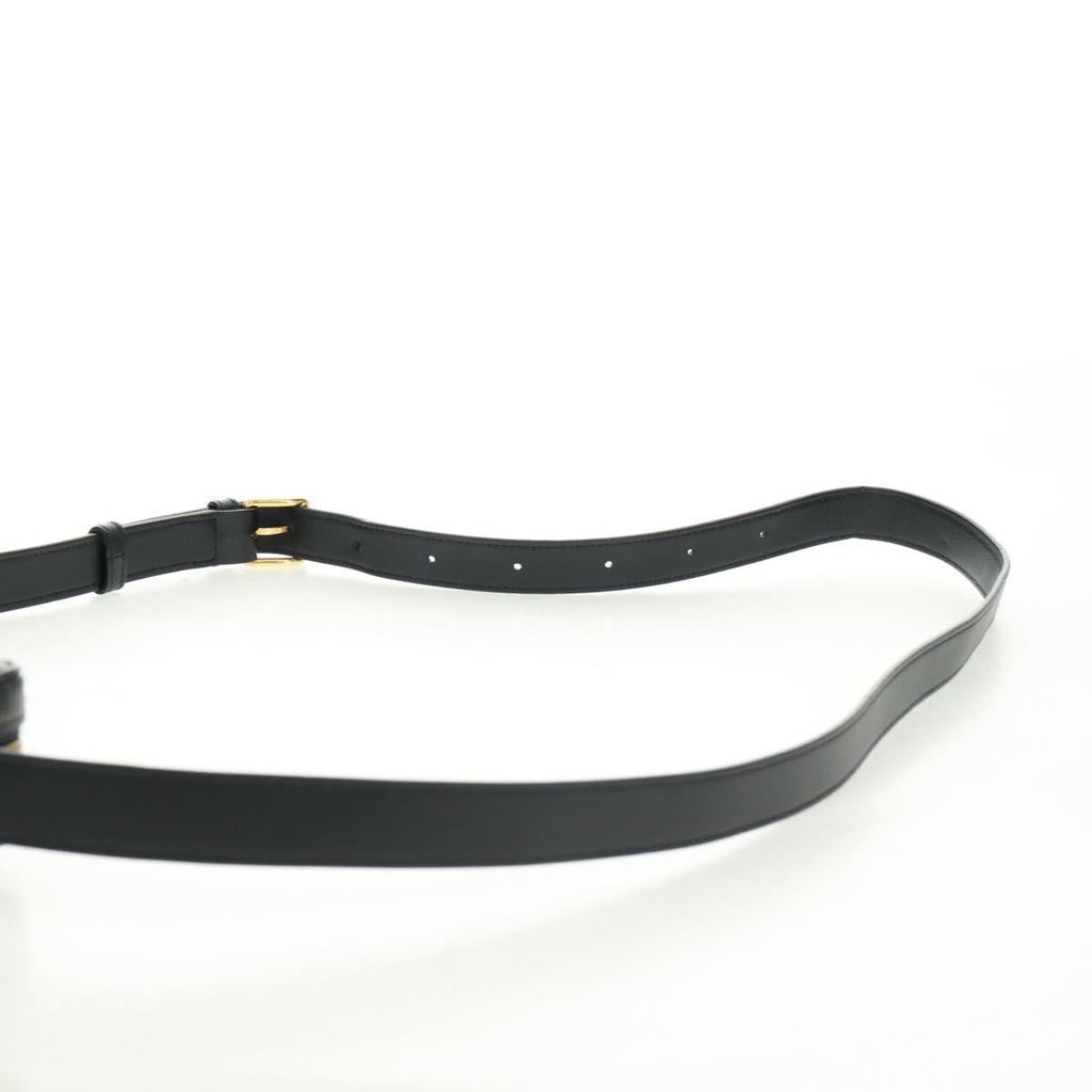 Celine Logo Messenger Bag Triomphe Coated Canvas Black Pvc Shoulder Bag Bag