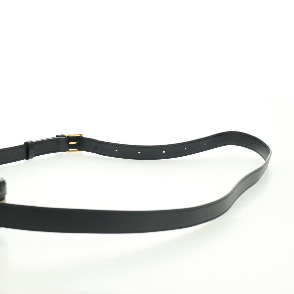 Celine Logo Messenger Bag Triomphe Coated Canvas Black Pvc Shoulder Bag Bag