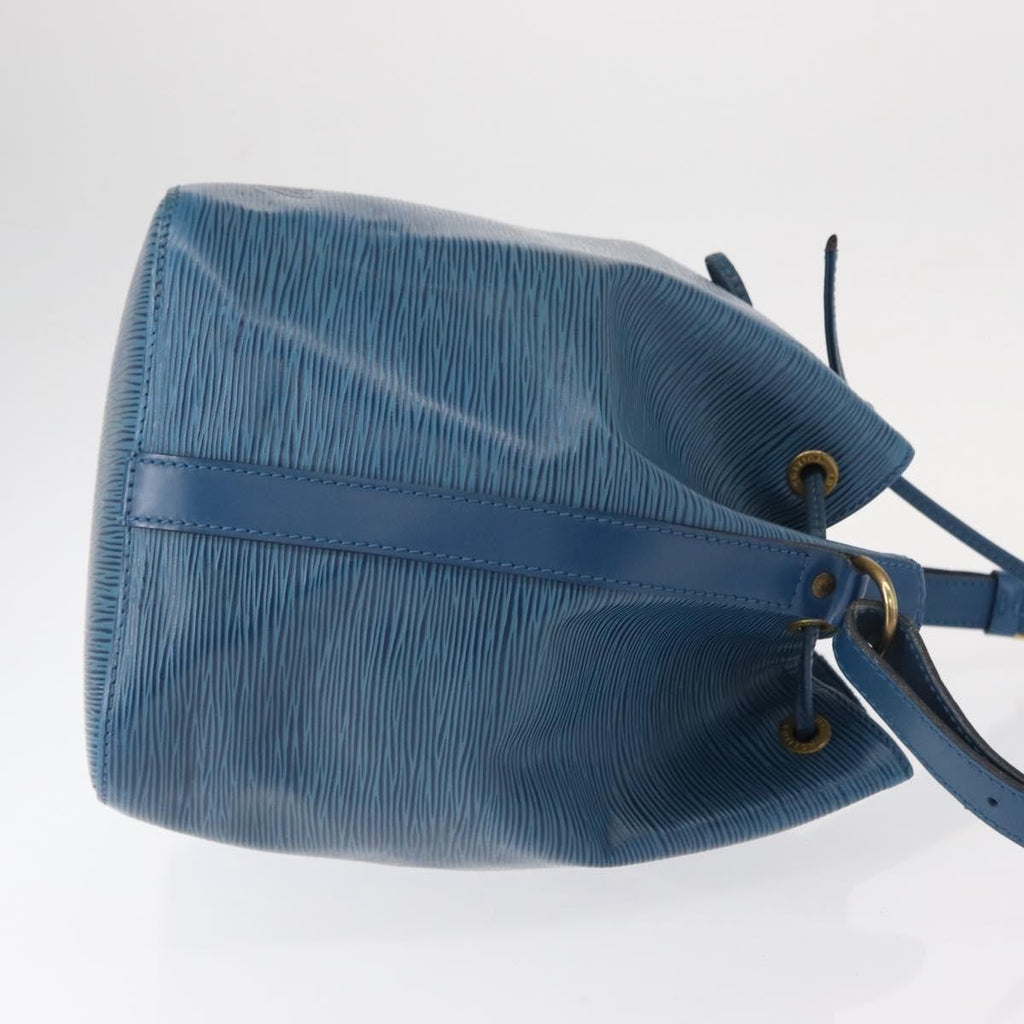 Louis Vuitton Petit Noe Handbag Epi Leather Blue Leather Shoulder Bag