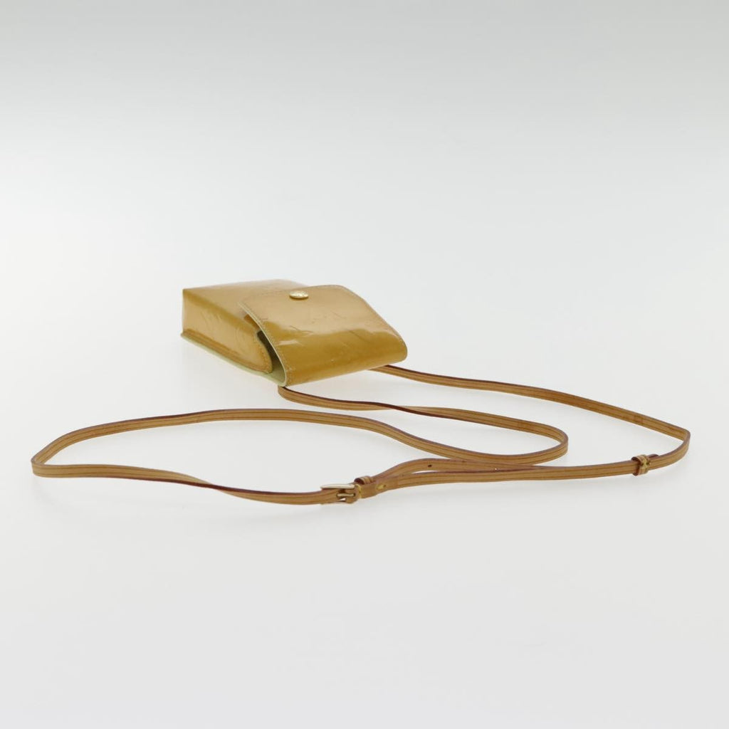 Louis Vuitton Walker Wallet Monogram Vernis Yellow Patent_Leather Clutche & Pouche Bag