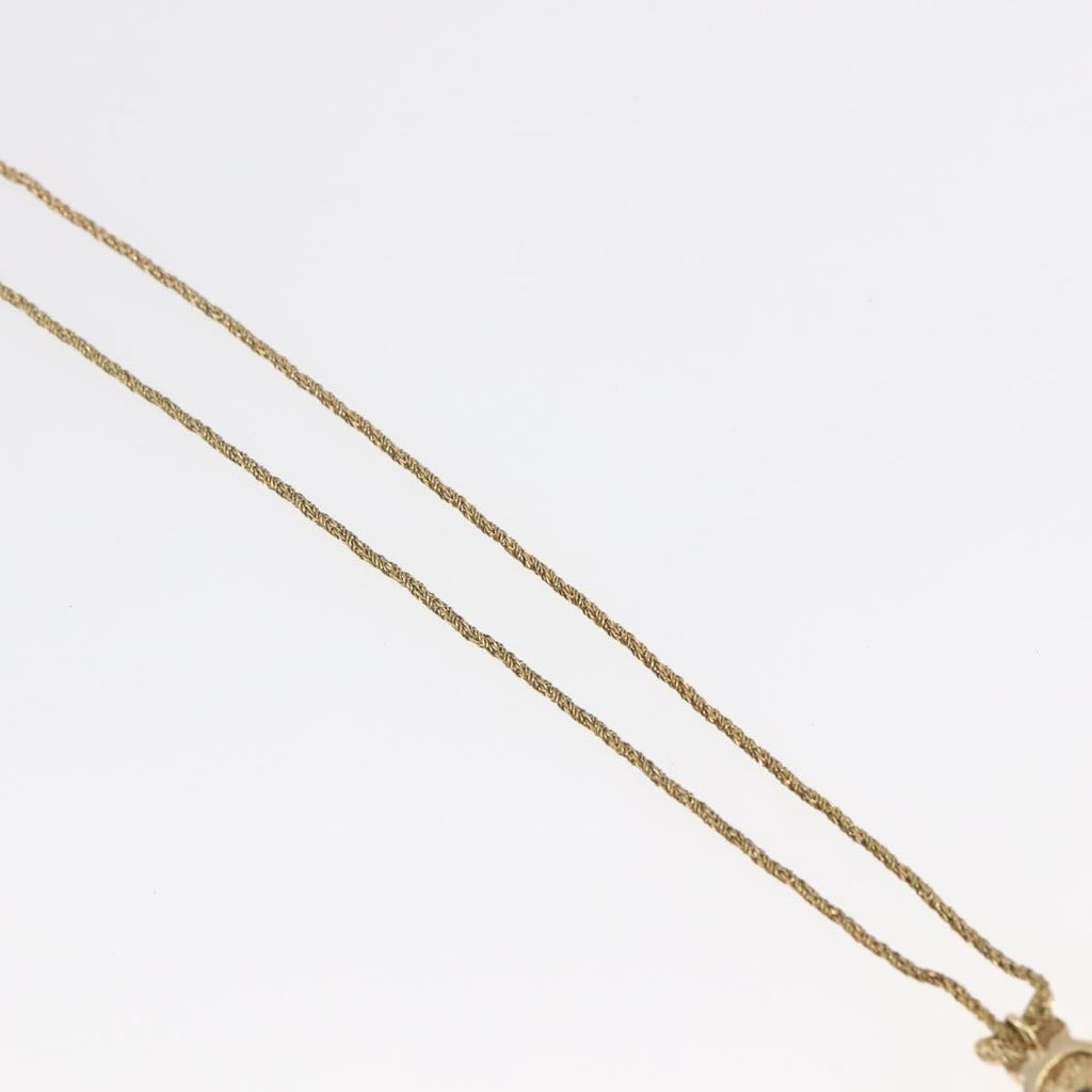 Christian Dior Cd Pendant Necklace Metal Gold Metal Jewelry (Pre-Owned)