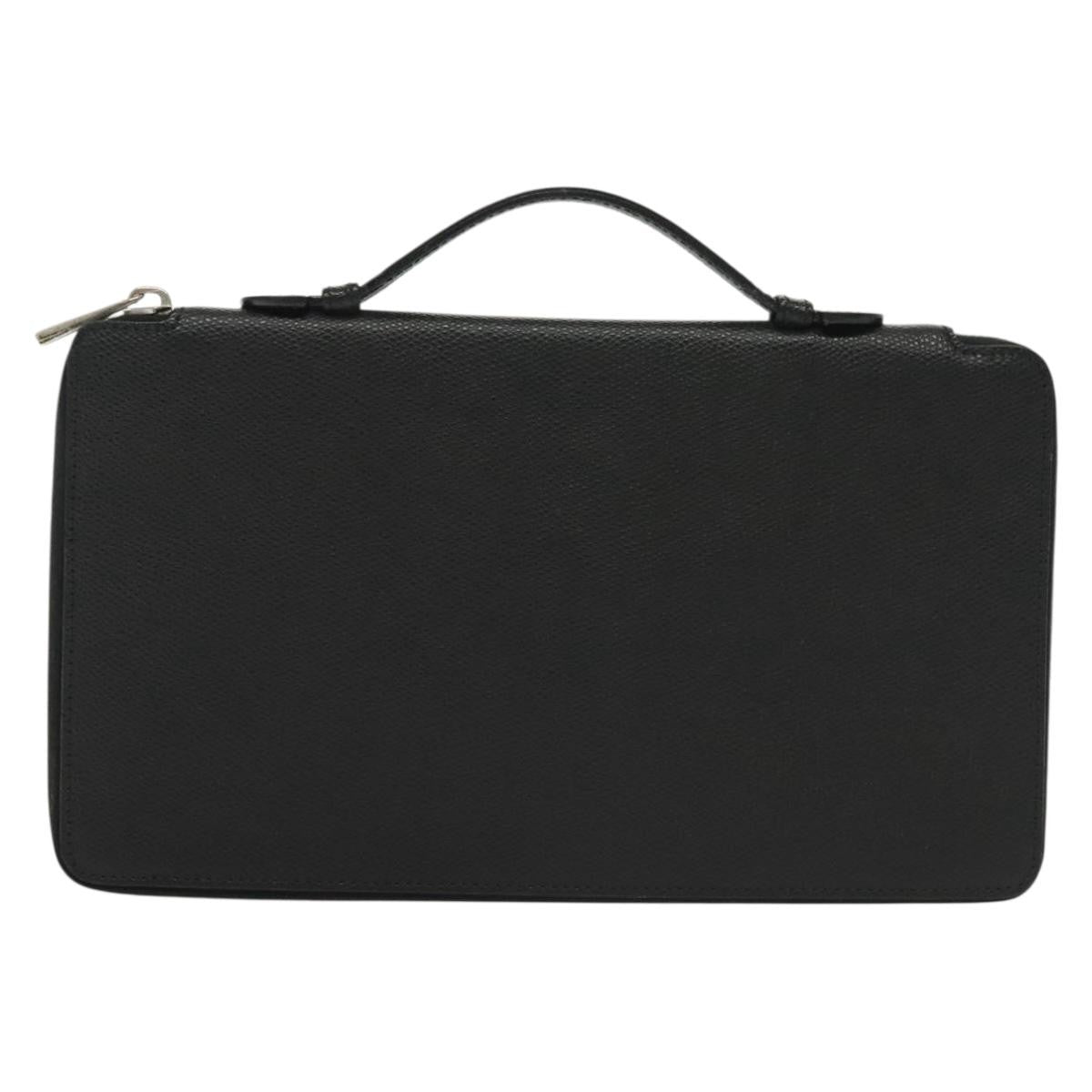 Celine Travel Organizer Leather Black Leather Clutche & Pouche Bag
