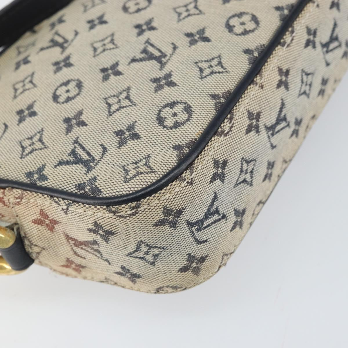 Louis Vuitton Juliette Crossbody Bag Mini Lin Blue Canvas Shoulder Bag