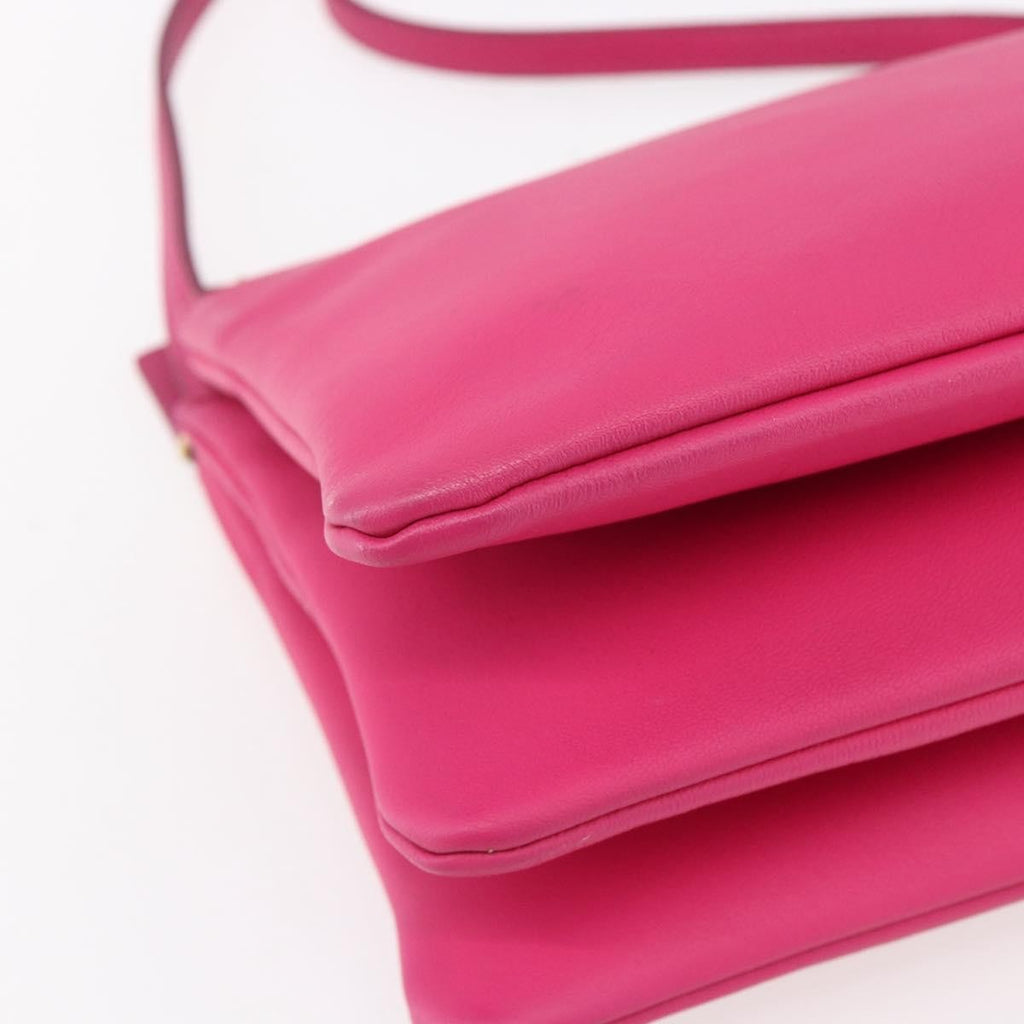 Celine Trio Crossbody Bag Leather Pink Leather Shoulder Bag Bag