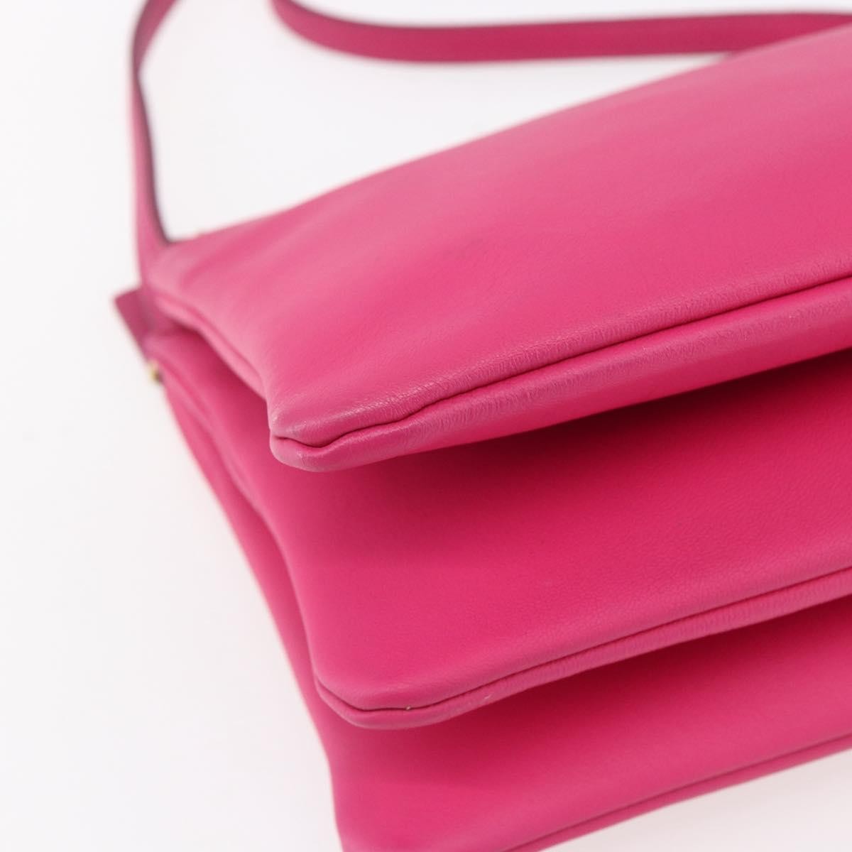 Celine Trio Crossbody Bag Leather Pink Leather Shoulder Bag Bag