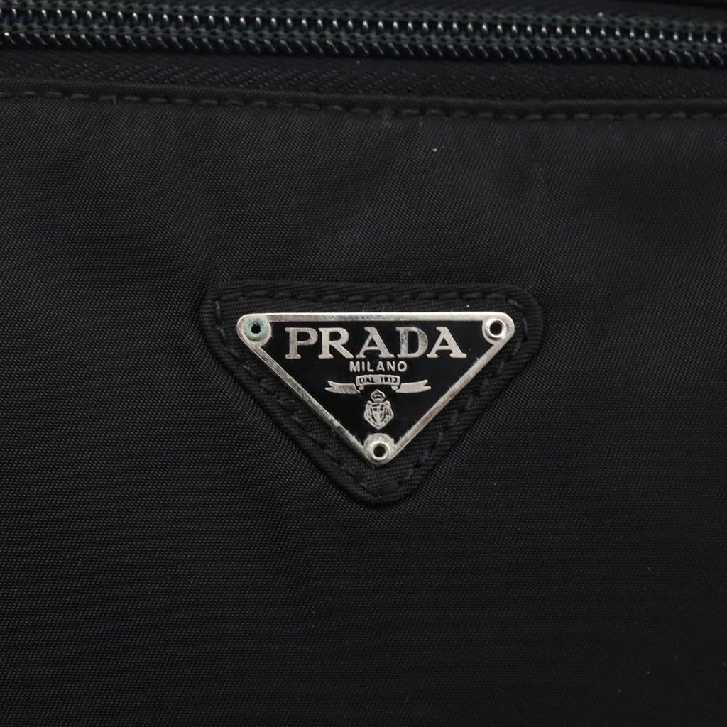 Prada Vintage Handbag Tessuto Black Nylon Handbag