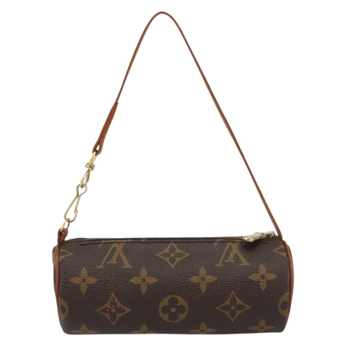 Louis Vuitton Papillon Pochette Monogram Canvas Brown Canvas Clutche & Pouche Bag