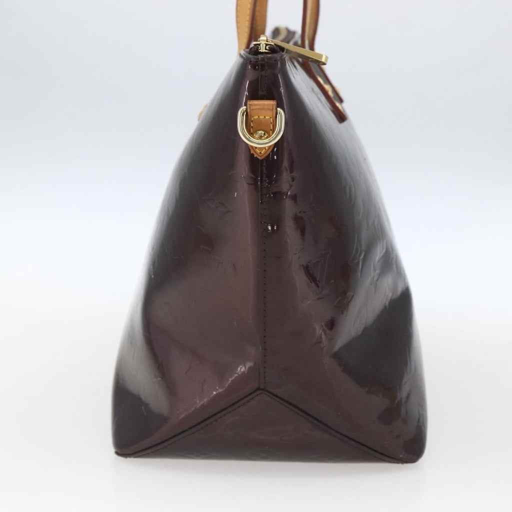 Louis Vuitton Bellevue Handbag Monogram Vernis Brown Patent_Leather Tote Bag