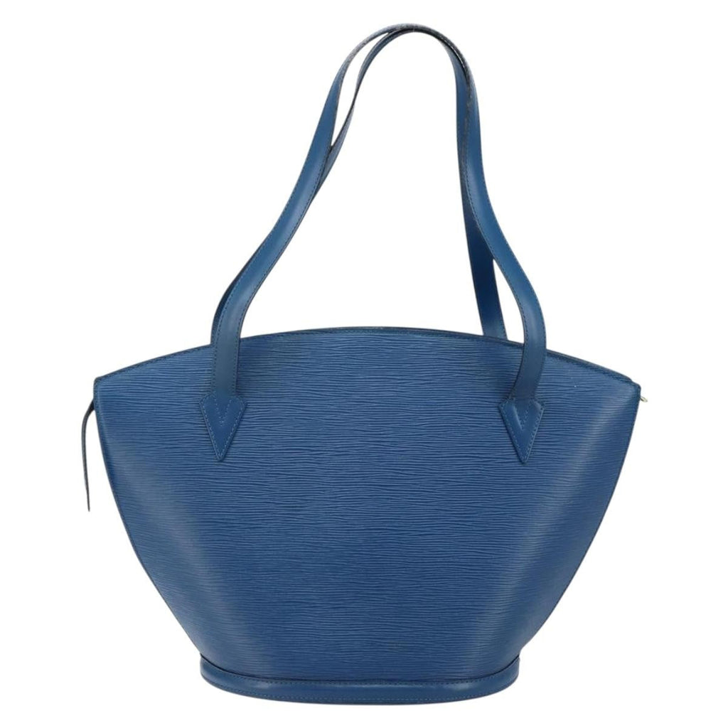 Louis Vuitton Saint Jacques Handbag Epi Leather Blue Leather Shoulder Bag