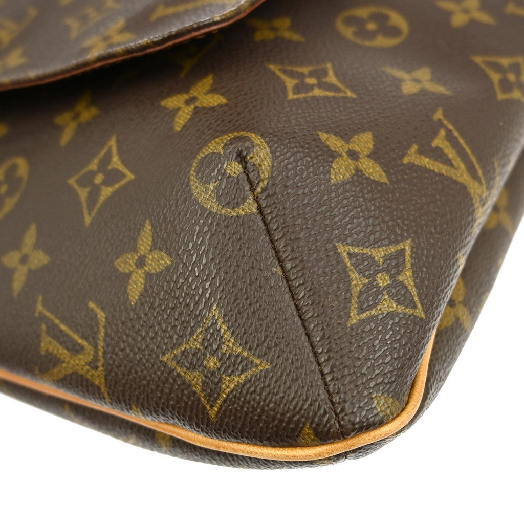Louis Vuitton Musette Handbag Monogram Canvas Brown Canvas Shoulder Bag