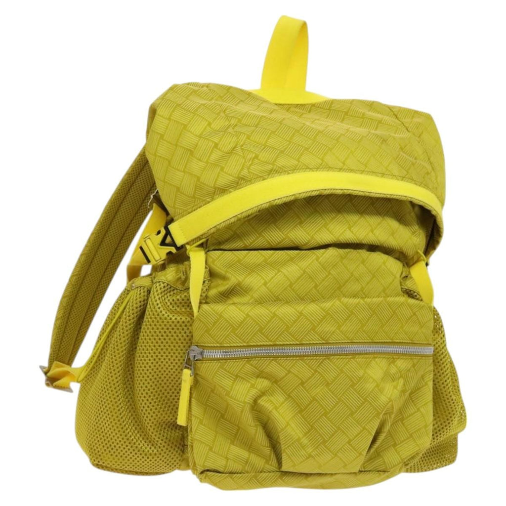 Bottega Veneta Vintage Backpack Nylon Yellow Nylon Backpack Bag