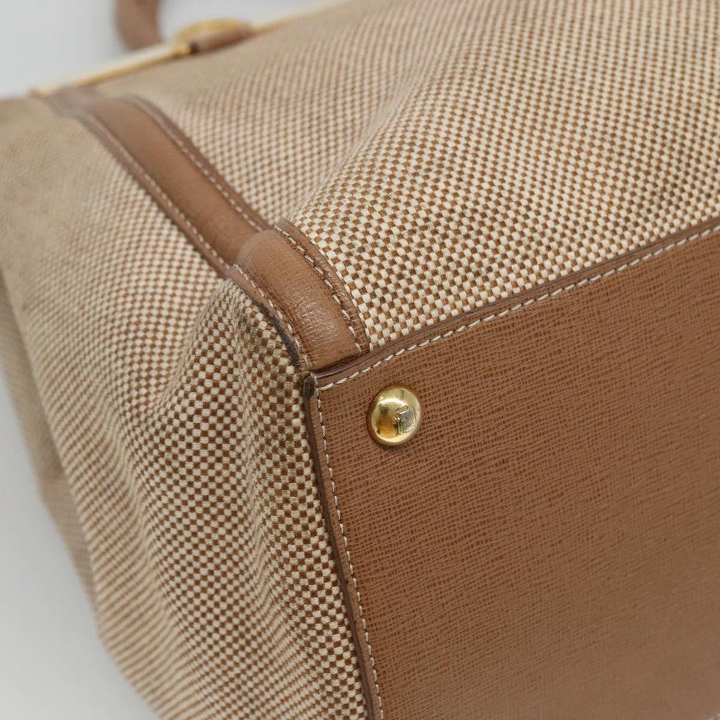 Fendi 2Jours Bag Canvas Beige Canvas Tote Bag Bag