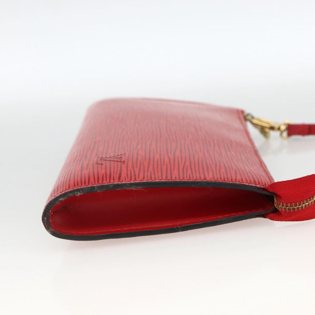 Louis Vuitton Pochette Accessoires Epi Leather Red Leather Clutche & Pouche Bag