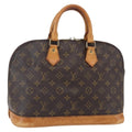 Louis Vuitton Vintage Alma Handbag Monogram Canvas Brown Canvas Handbag