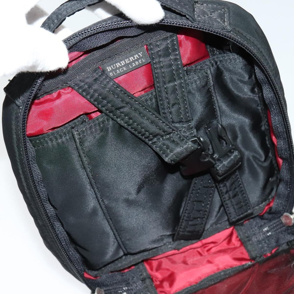Burberry Nova Check Black Label Nylon Black Nylon Shoulder Bag