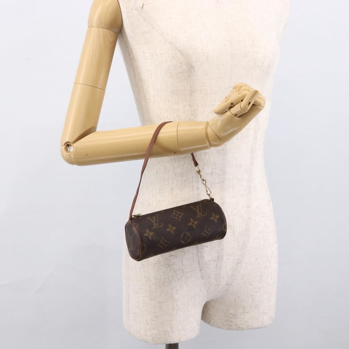 Louis Vuitton Papillon Pochette Monogram Canvas Brown Canvas Clutche & Pouche Bag