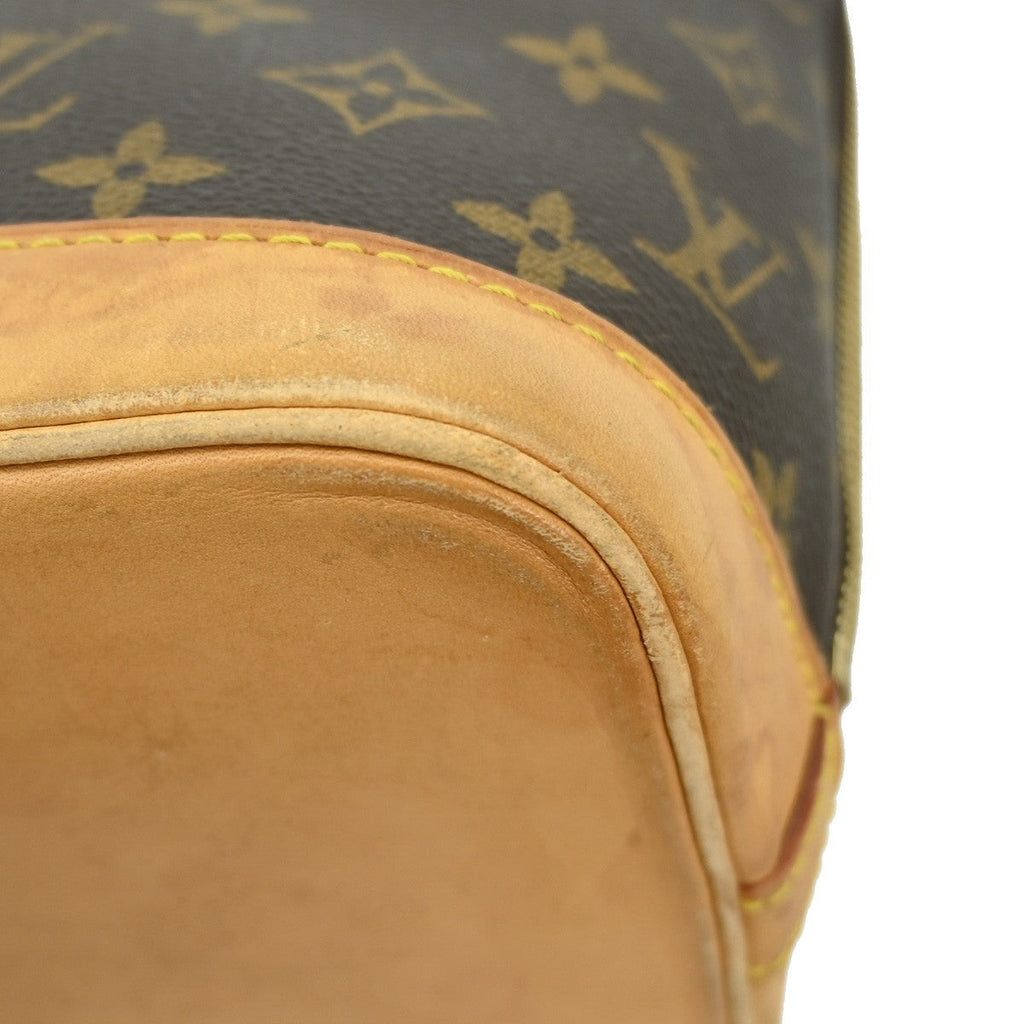 Louis Vuitton Alma Handbag Monogram Canvas Brown Canvas Handbag