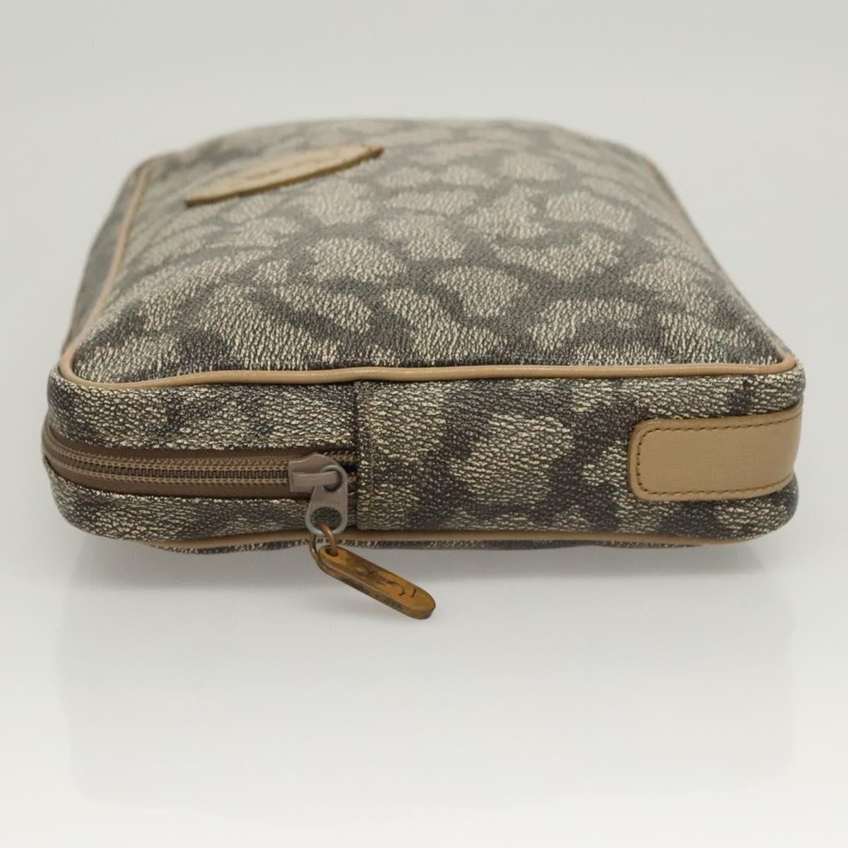 Saint Laurent Vintage Clutch Pvc Gray Pvc Clutche & Pouche Bag (Pre-Owned)