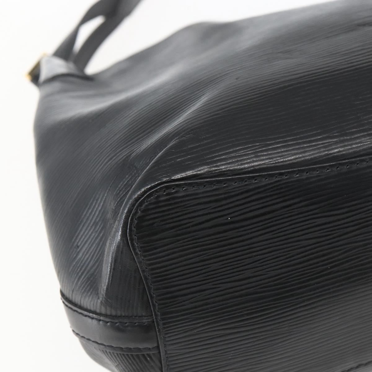 Louis Vuitton Mandara Handbag Epi Leather Black Leather Tote Bag