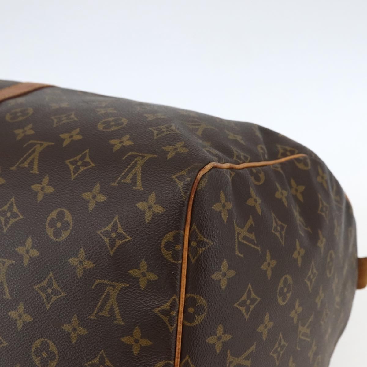 Louis Vuitton Keepall Bag Monogram Canvas Brown Canvas Travel Bag