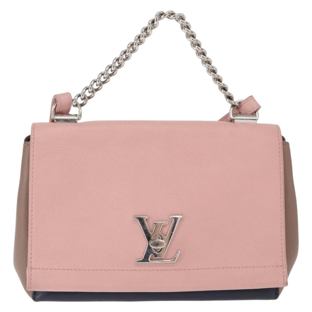 Louis Vuitton Lockme Ii Handbag Leather Pink Leather Shoulder Bag