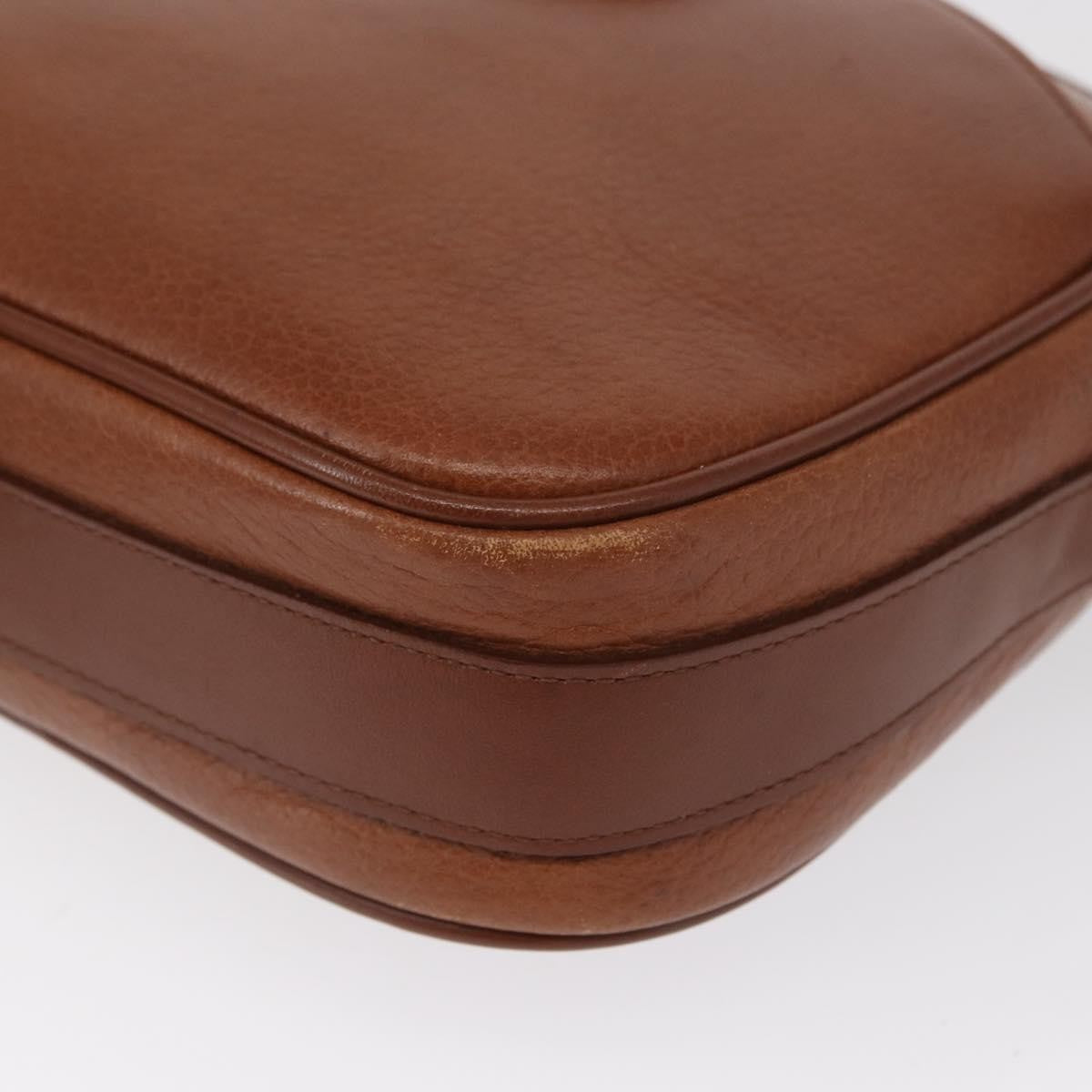 Burberry Vintage Shoulder Bag Leather Brown Leather Shoulder Bag