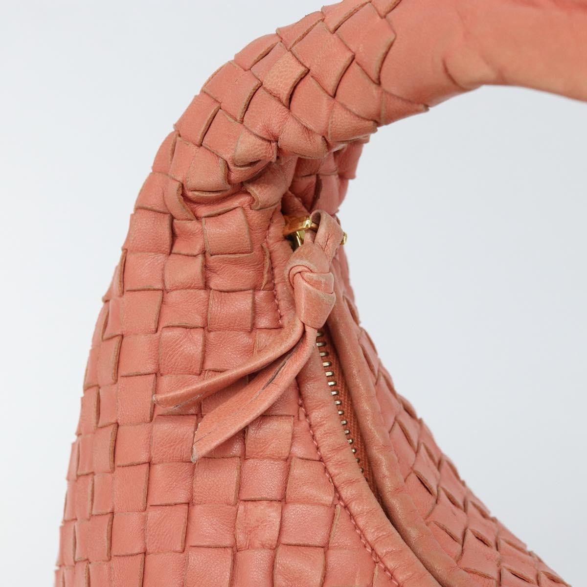 Bottega Veneta Veneta Hobo Intrecciato Nappa Pink Leather Handbag