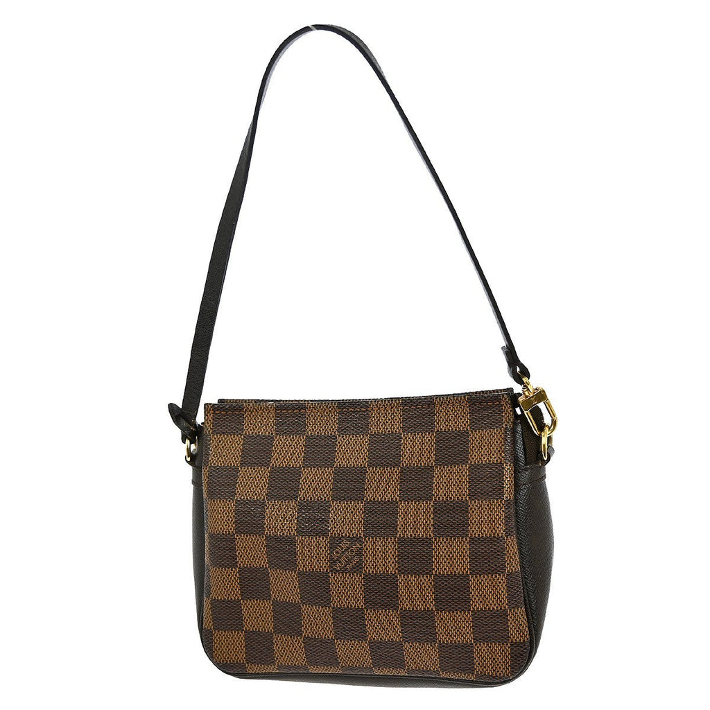 Louis Vuitton Trousse Make Up Bag Damier Canvas Brown Canvas Clutche & Pouche Bag