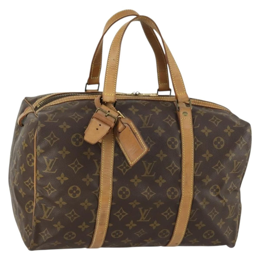 Louis Vuitton Sac Souple Handbag Monogram Canvas Brown Canvas Travel Bag