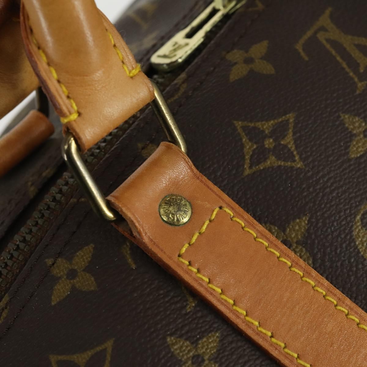 Louis Vuitton Keepall Bag Monogram Canvas Brown Canvas Travel Bag