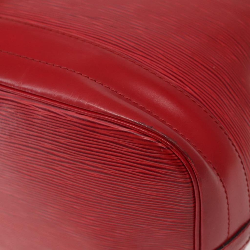 Louis Vuitton Noe Shoulder Bag Leather Red Leather Shoulder Bag