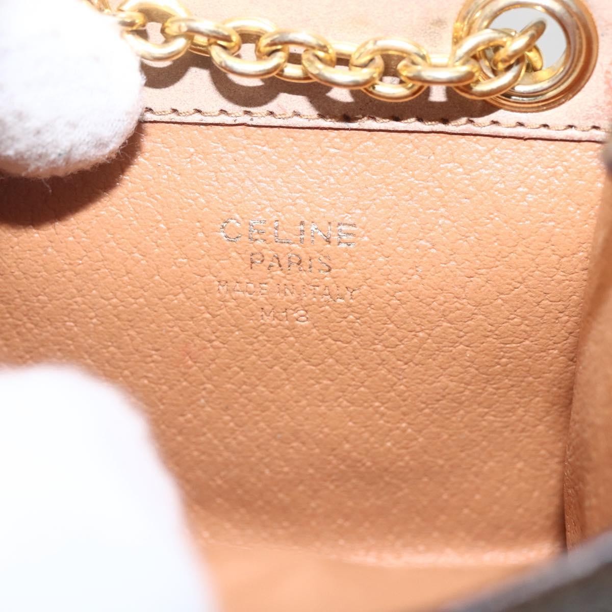 Celine Vintage Macadam Shoulder Bag Canvas And Leather Brown Canvas Shoulder Bag Bag