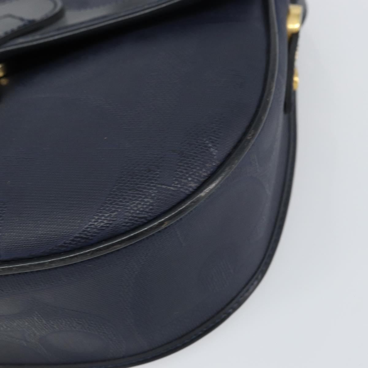 Christian Dior Trotter Shoulder Bag Canvas Navy Canvas Shoulder Bag Bag (Pre-Owned)