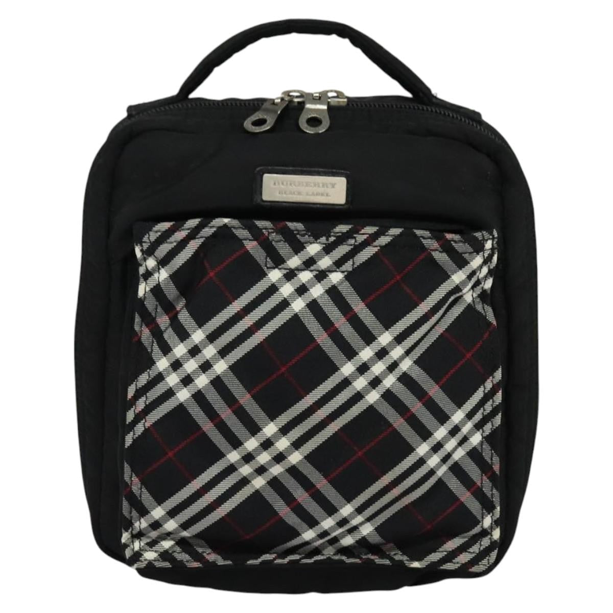Burberry Nova Check Black Label Nylon Black Nylon Shoulder Bag